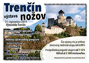 plakát vystava nožů trenčín 2019