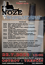 leták výstava nožů trenčín 2023